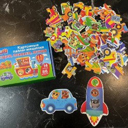 Картонные пазлы транспорт - фото 3