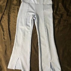 Голубые штаны клёш LCW - фото 6