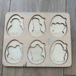 Двухуровневый вкладыш-пазл яйца - фото 5