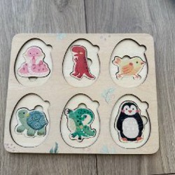 Двухуровневый вкладыш-пазл яйца - фото 6