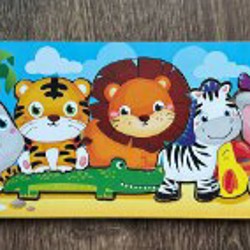 Пазл-рамка деревянная Животные - фото 4