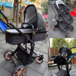 Коляска из экокожи - фото 4