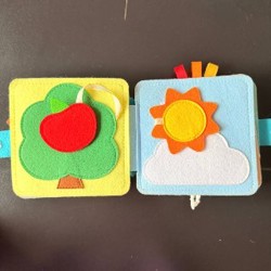 Развивающая книжка из фетра - фото 4