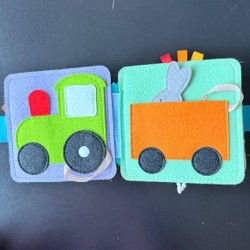 Развивающая книжка из фетра - фото 5