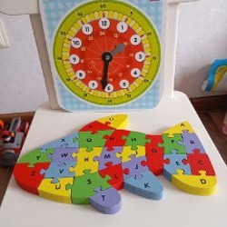 Деревянные кубики с буквами - фото 8