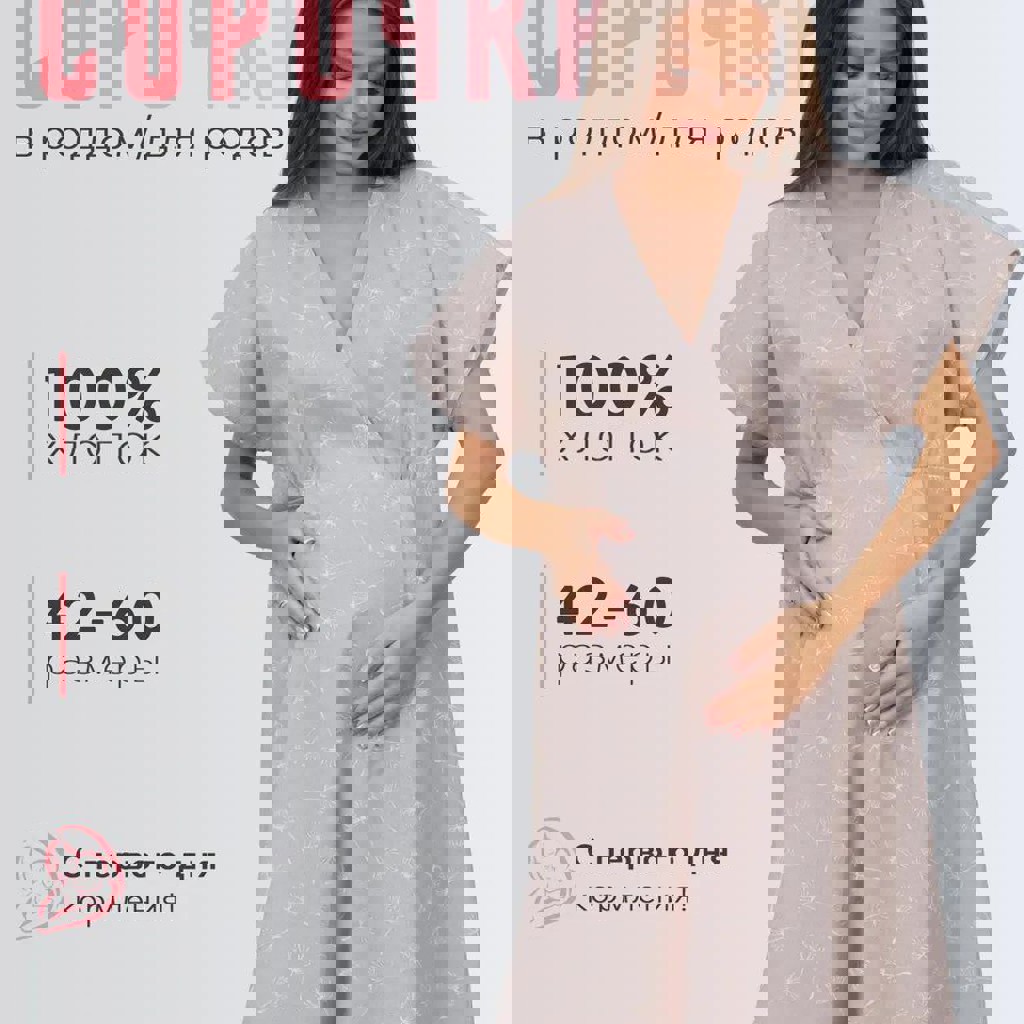 Сорочки для роддома и кормления