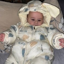 Теплый комбинезон с ушками - фото 2