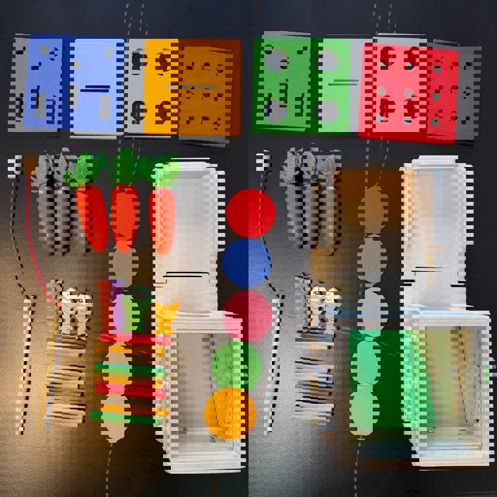 Деревянный бизикуб + сортер