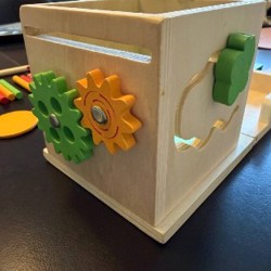 Деревянный бизикуб + сортер - фото 2
