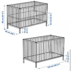 Кроватка IKEA SNIGLAR - фото 3