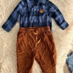 Рубашка-Боди и утепленные штаны - фото 2