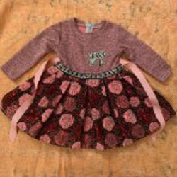 Розовое нарядное платье - фото 1