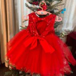 Розовое нарядное платье - фото 4