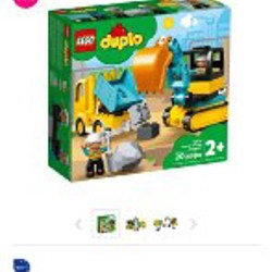 LEGO DUPLO Строительный грузовик и гусеничный экскаватор - фото 2