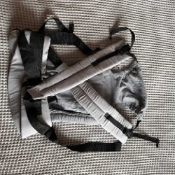 Эрго-рюкзак Тедди-слинг мини люкс ромбы светло-серый - фото 2