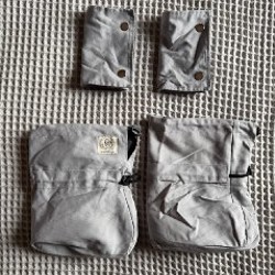 Эрго-рюкзак Тедди-слинг мини люкс ромбы светло-серый - фото 3