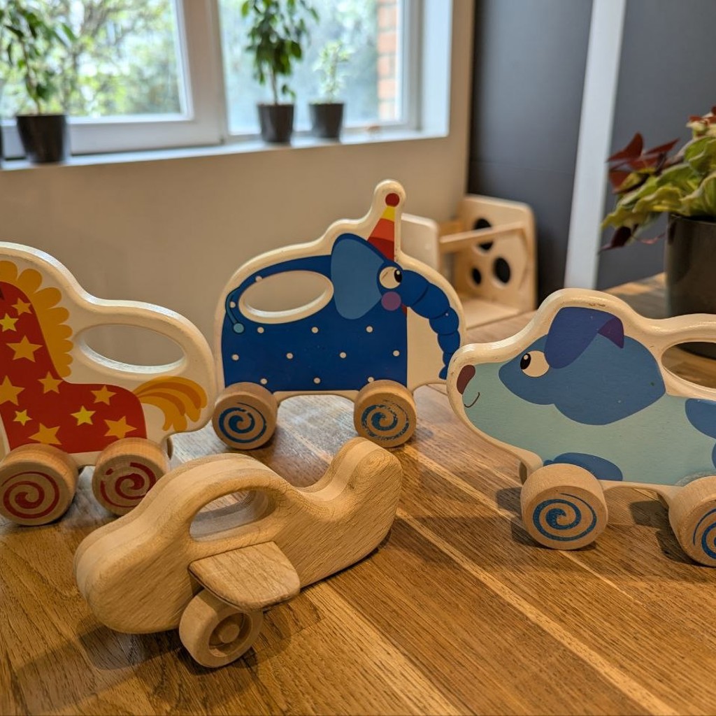 Игрушки деревянные каталки