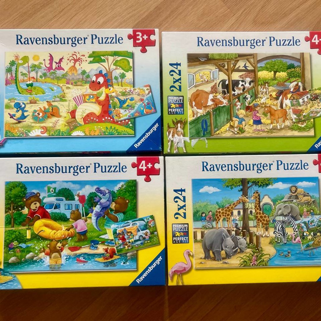 Премиум-пазлы Ravensburger 2 в 1 (набор из 4 штук)