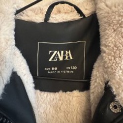 Прорезиненный дождевик с искусственной овчиной Zara - фото 3