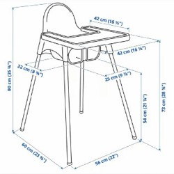 Детский стульчик для кормления Ikea Antilop - фото 2
