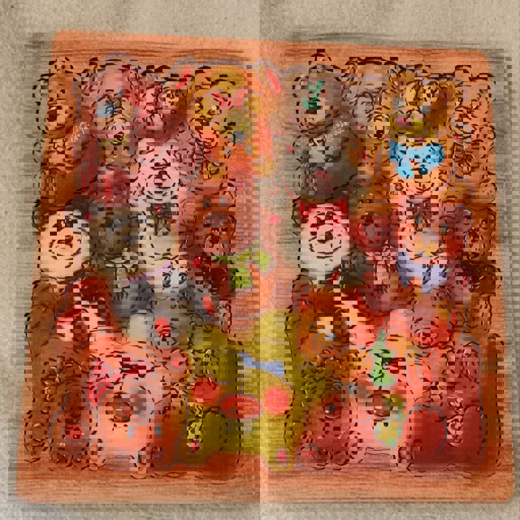 Головоломка детская (пазл) мишки