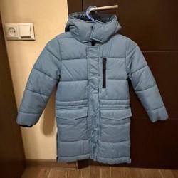 Куртка голубая - фото 1