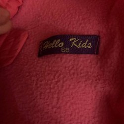 Комбинезон детский розовый на меху - фото 2