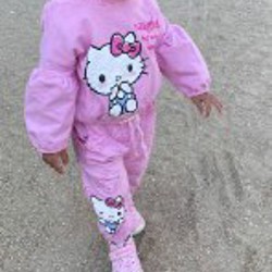 Костюм белый в цветочек - фото 2