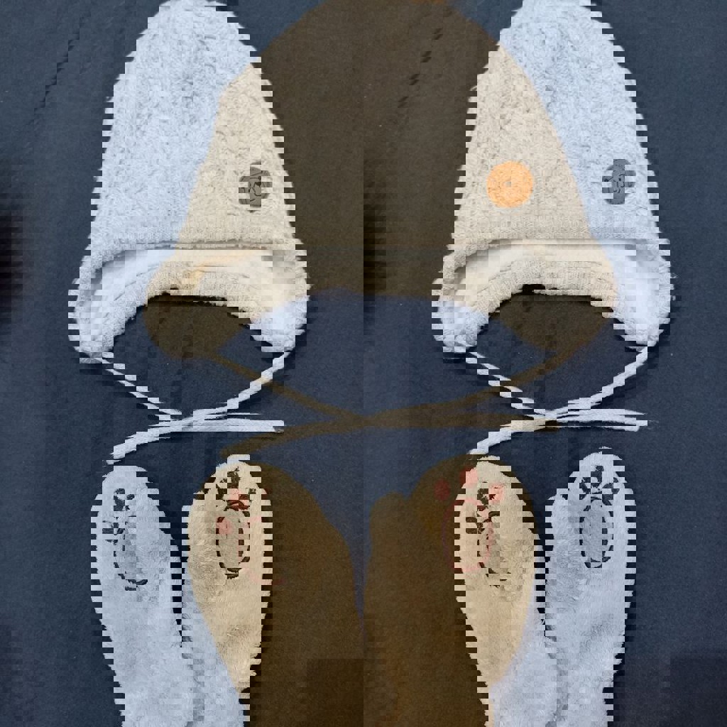 Зимние шапка и варежки