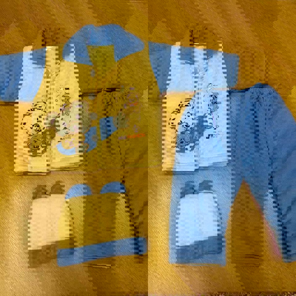 Зимний мягкий костюмчик с шапочкой