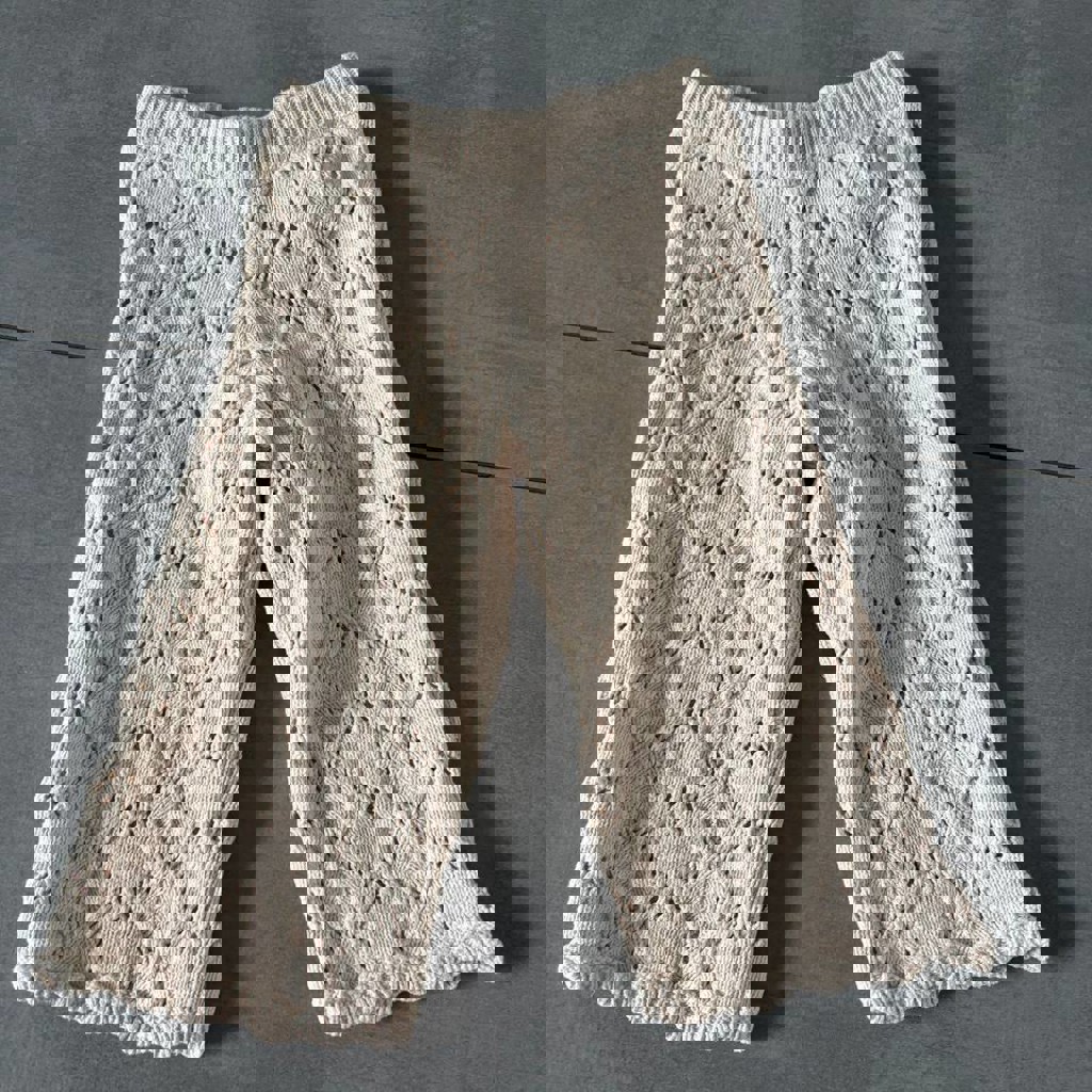 Детские вязаные штаны