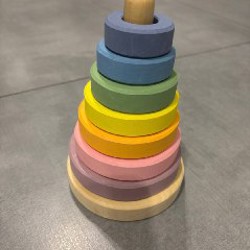 Деревянная пирамидка - фото 1