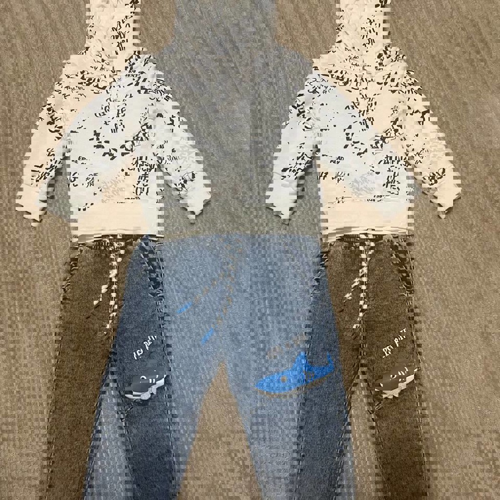 Комплект (толстовка + джинсы)