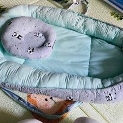 Кокон-гнездо с ручками и подушечкой - фото 5