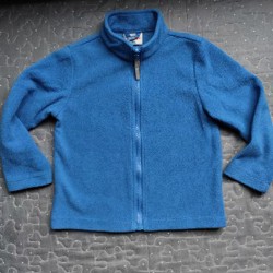 Флиска голубая на молнии - фото 2