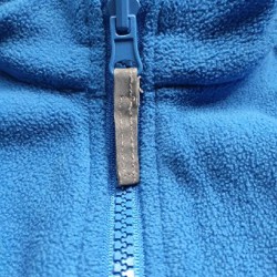 Флиска голубая на молнии - фото 3