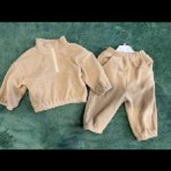 Бежевый флисовый костюм - фото 3