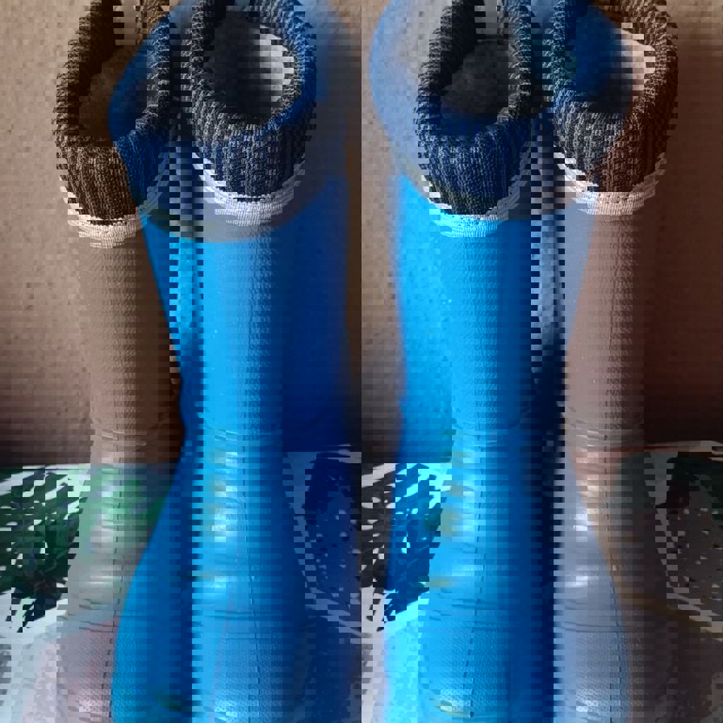 Резиновые сапоги с тёплым вкладышем