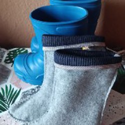 Резиновые сапоги с тёплым вкладышем - фото 5