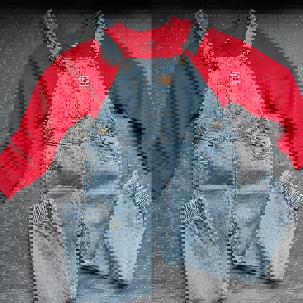 Джинсовый комбинезон