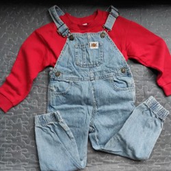 Джинсовый комбинезон - фото 1