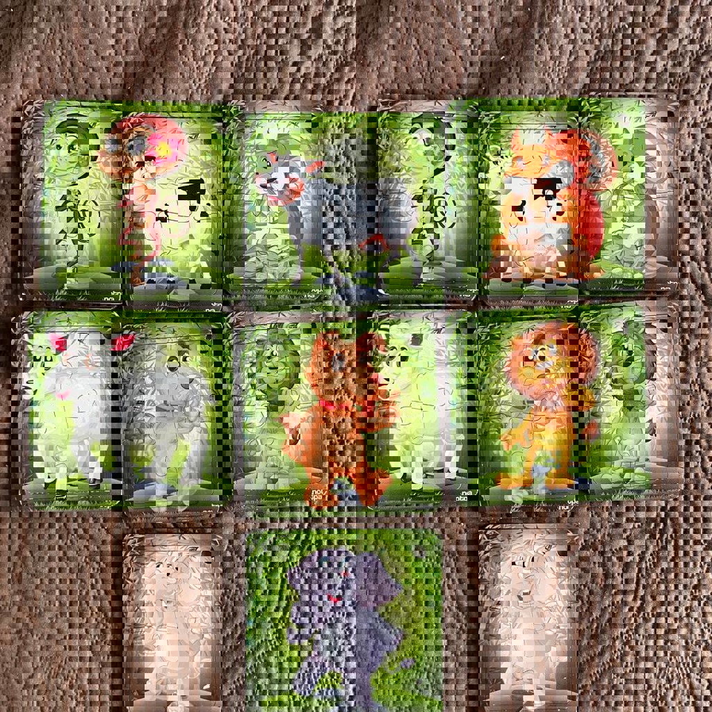 Пазлы из 4 деталей